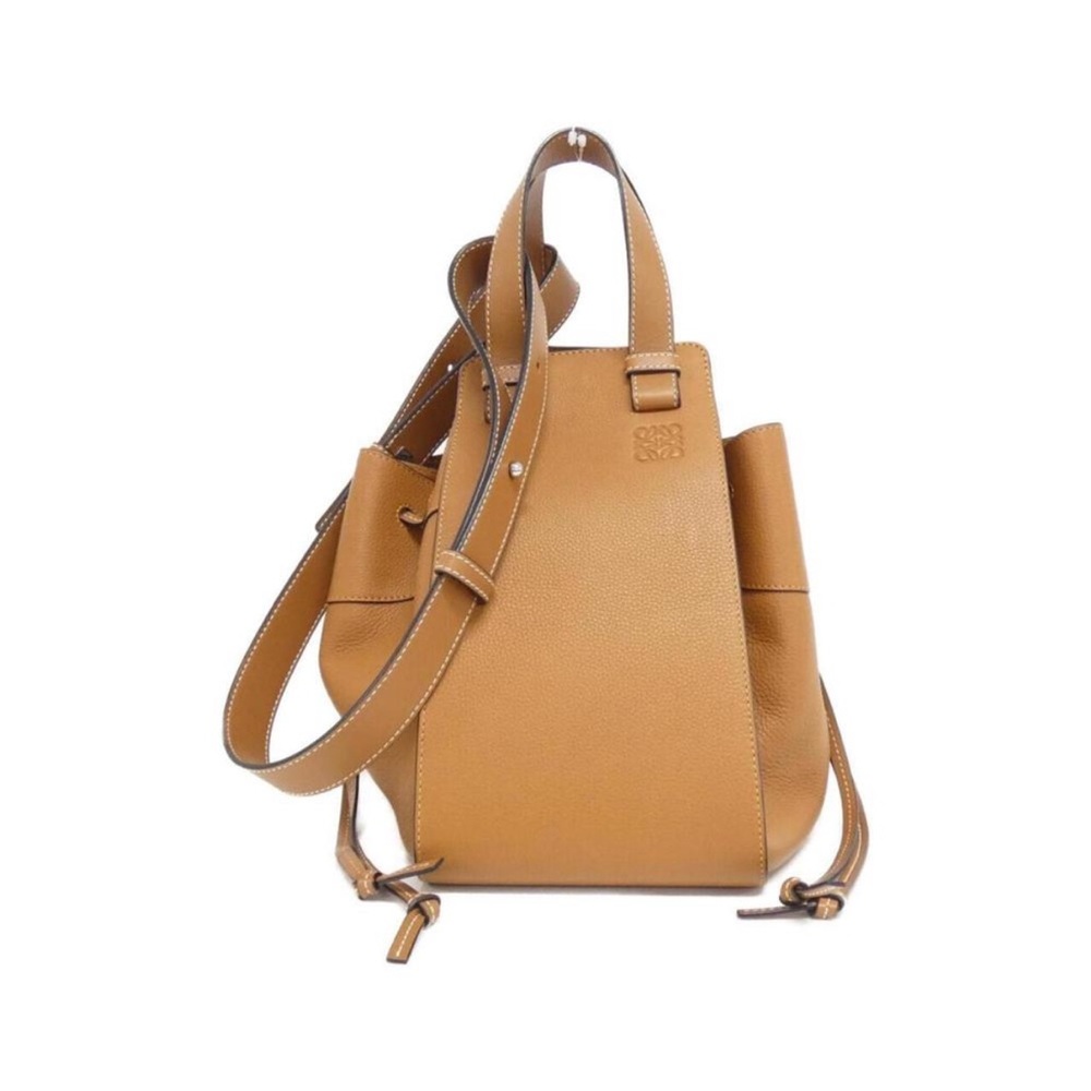 Loewe Tan Leather Hammock Backpack